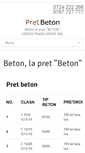 Mobile Screenshot of pretbeton.ro